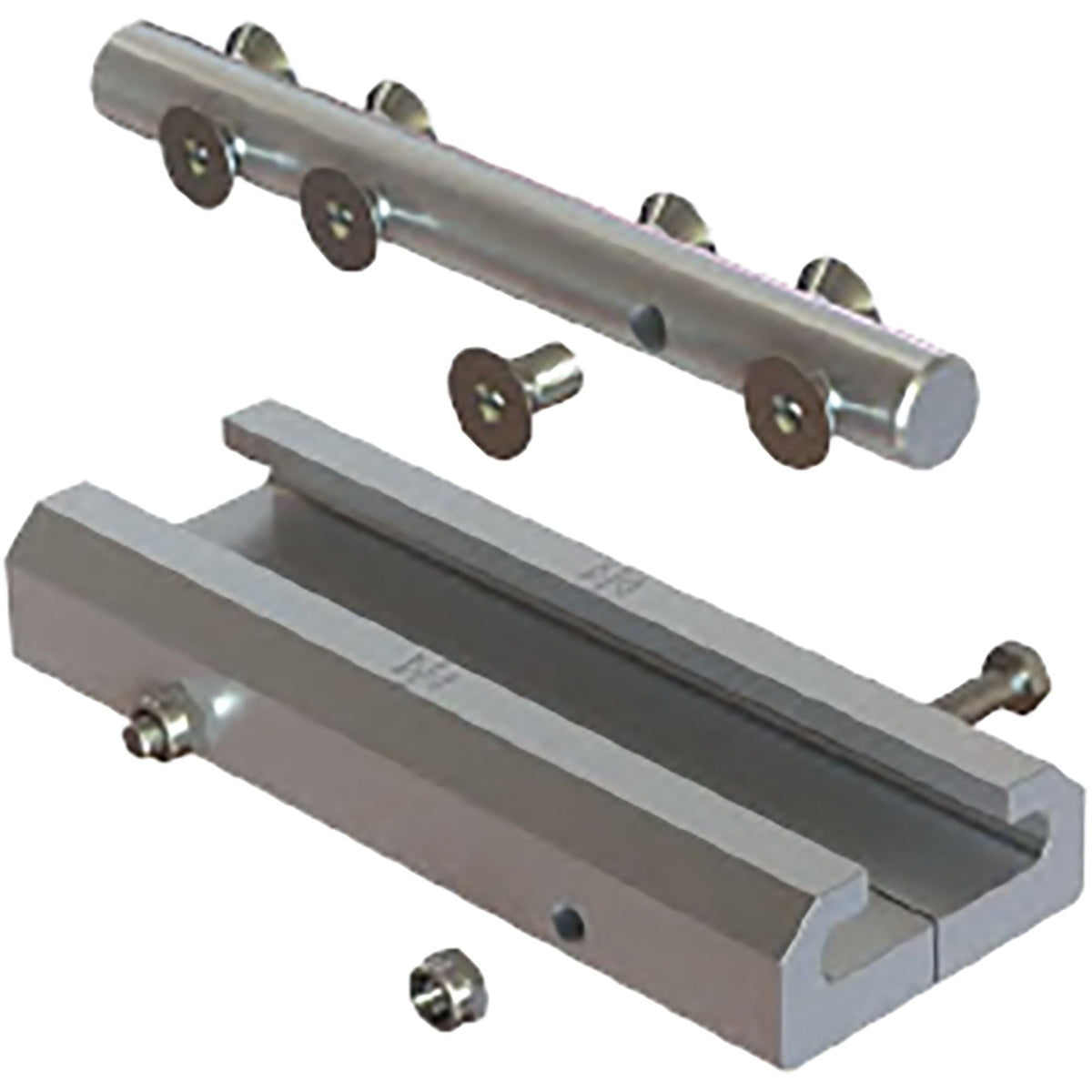 Miller FPH_28004 Rail Connector, SS + Clamp, Aluminum