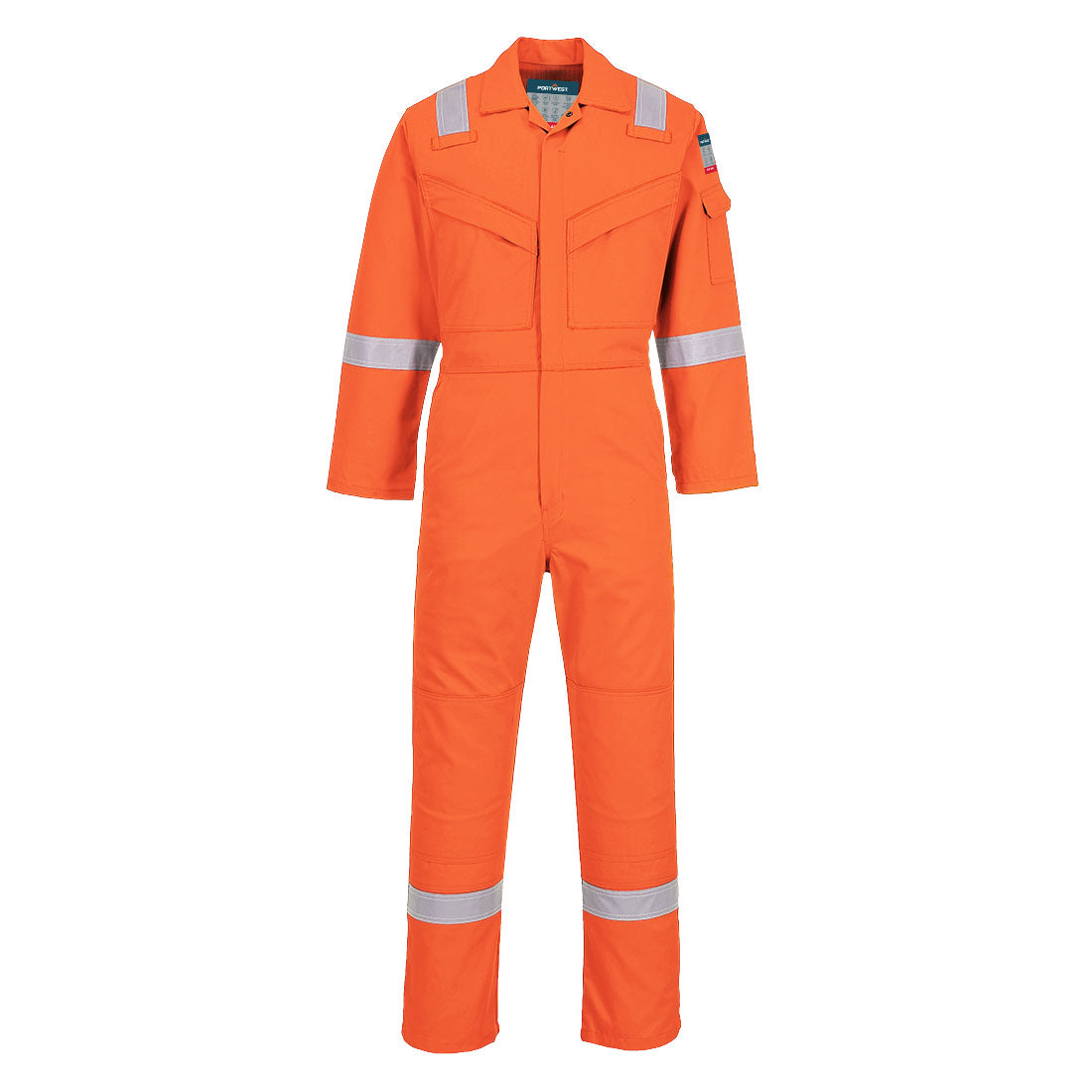 Portwest Bizflame Work Super Light Weight Anti-Static FR Coverall in Orange