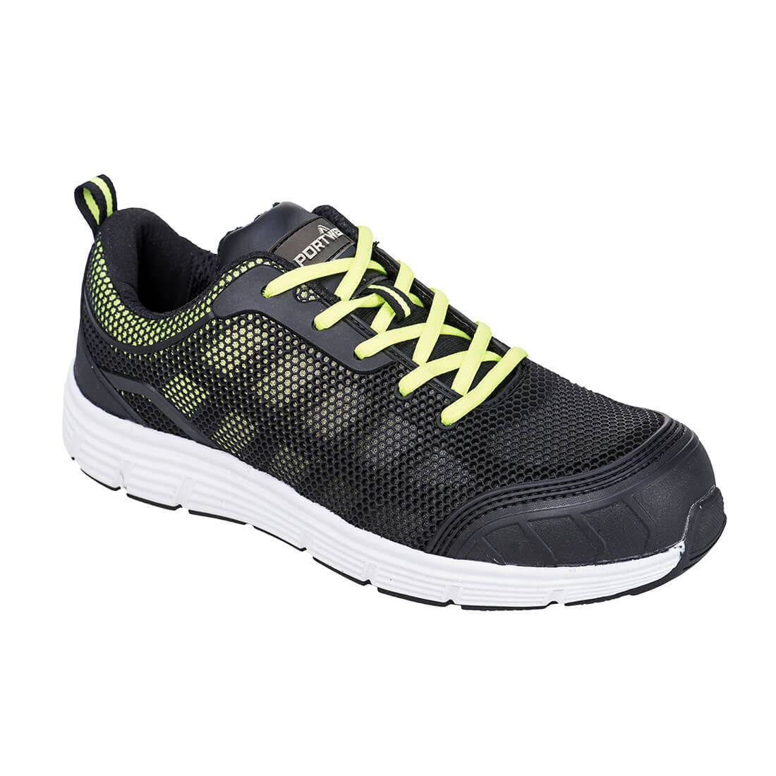 Portwest Steelite Tove Trainer S1P FO SR in Black/Green