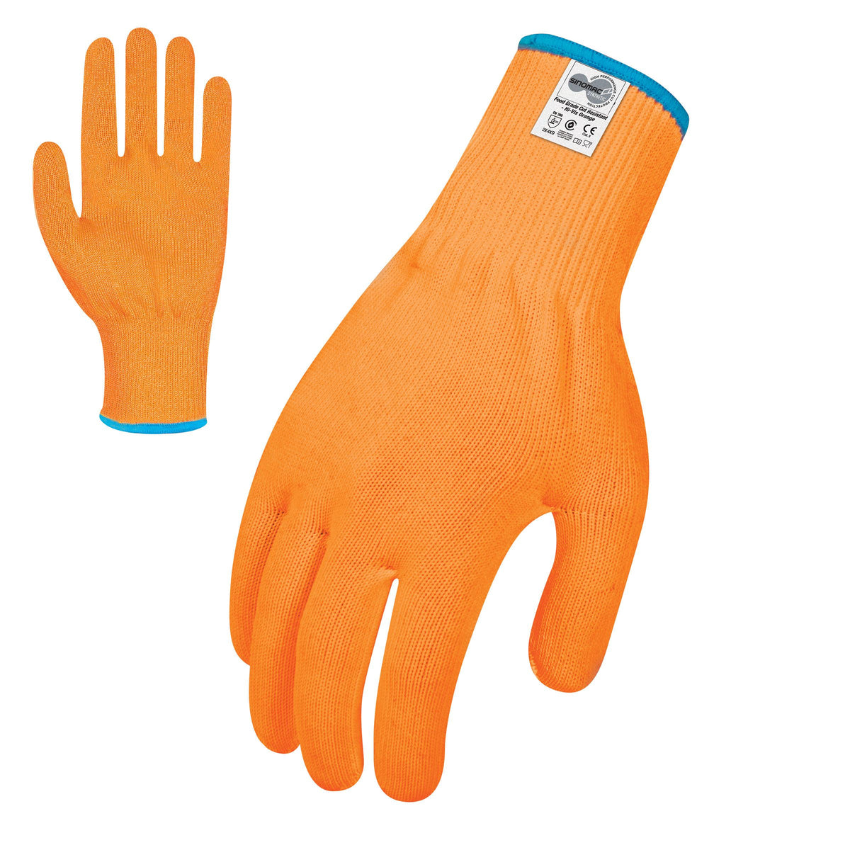 Force360 GFPR207 Force360 Hi-Vis Orange Food Grade 13 gauge Glove (Cut Level D)