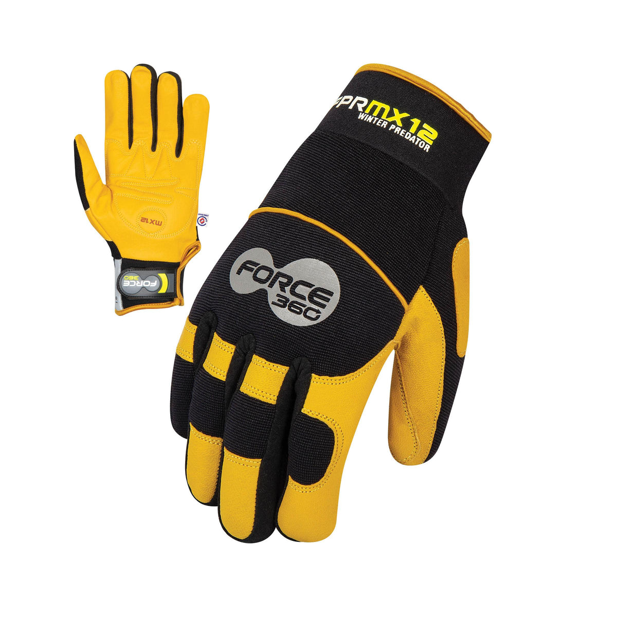 Force360 GFPRMX12 Force360 Predator Deerskin Winter Mechanics Glove
