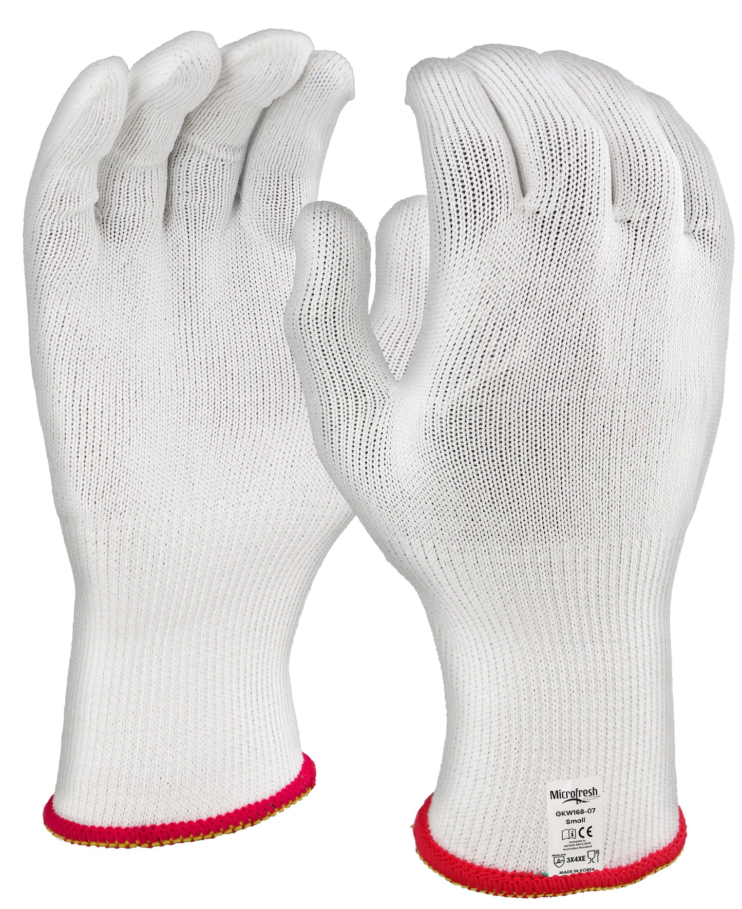 Maxisafe GKW168 Microfresh Cut E White 'Food Grade' Liner Glove