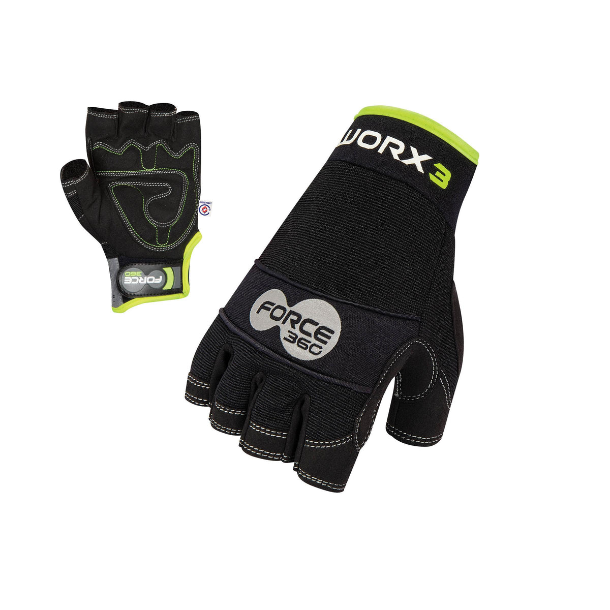 Force360 GWORX3 Force360 Original Mechanics Fingerless Glove