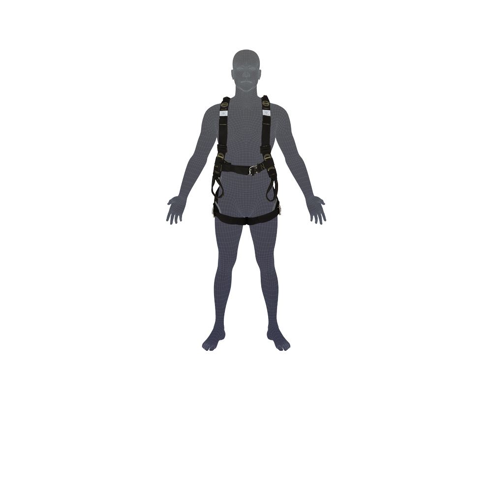 LINQ Height Safety H101QR-HW Essential Hot Works Harness With Quick Release Buckle & Kevlar Webbing (M-L)