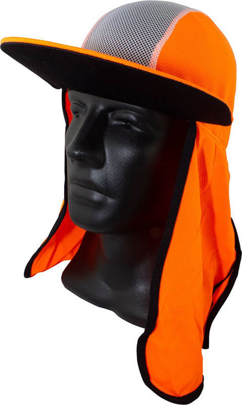 Maxisafe HCO571 Orange Cap with Neck Flap
