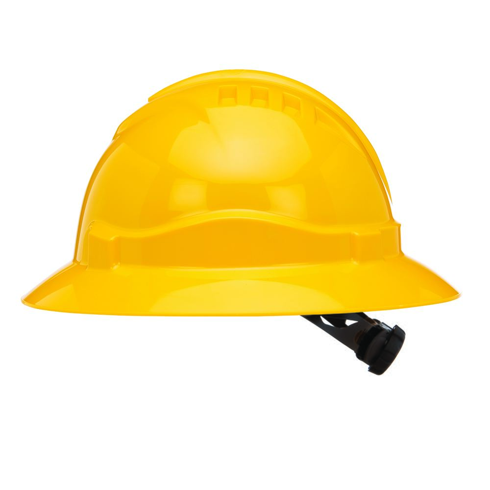 Pro Choice Safety Gear HH6FB V6 Hard Hat Unvented Full Brim Ratchet Harness