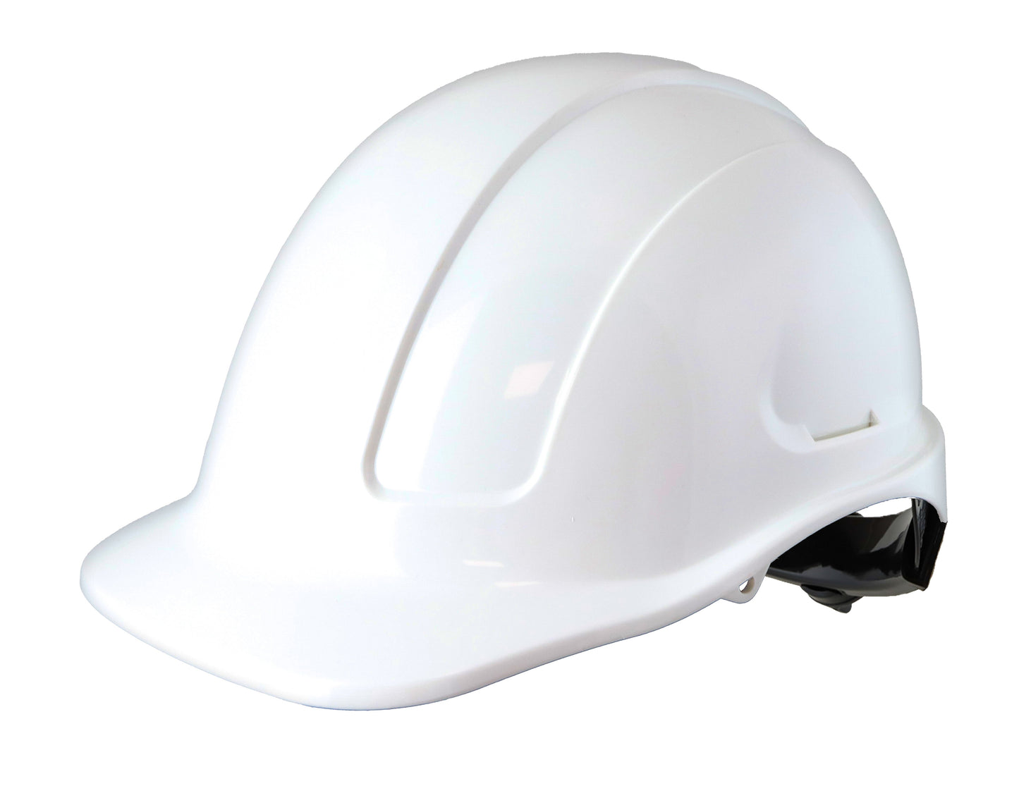 Maxisafe HUR581-W White Unvented Hard Hat - Ratchet Harness