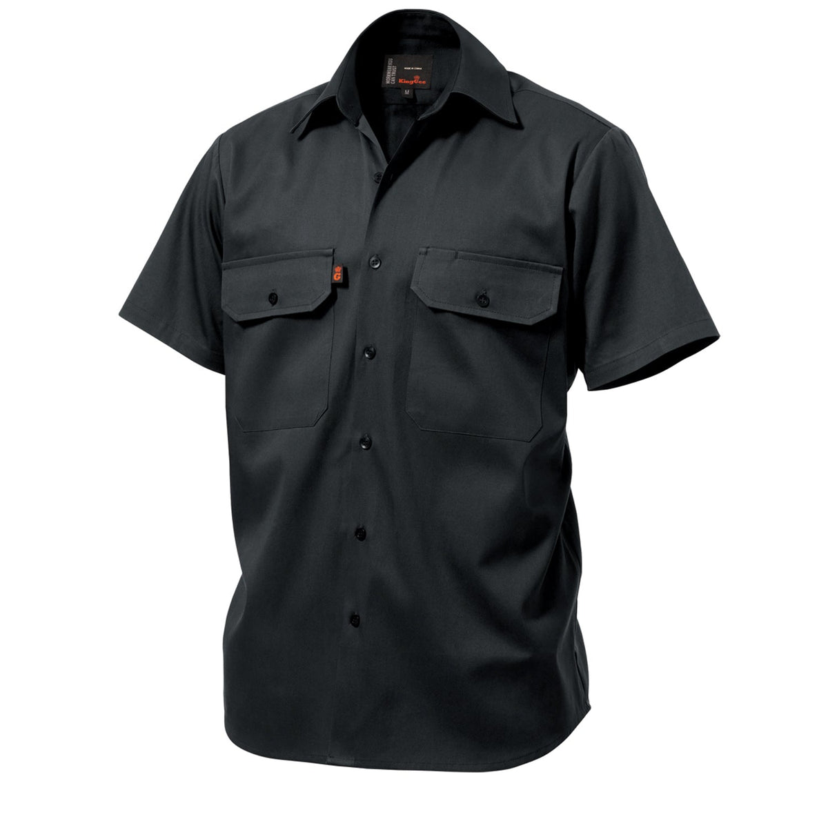 King Gee K04030 Originals Short Sleeve Open Front Cotton Drill Work Shirt