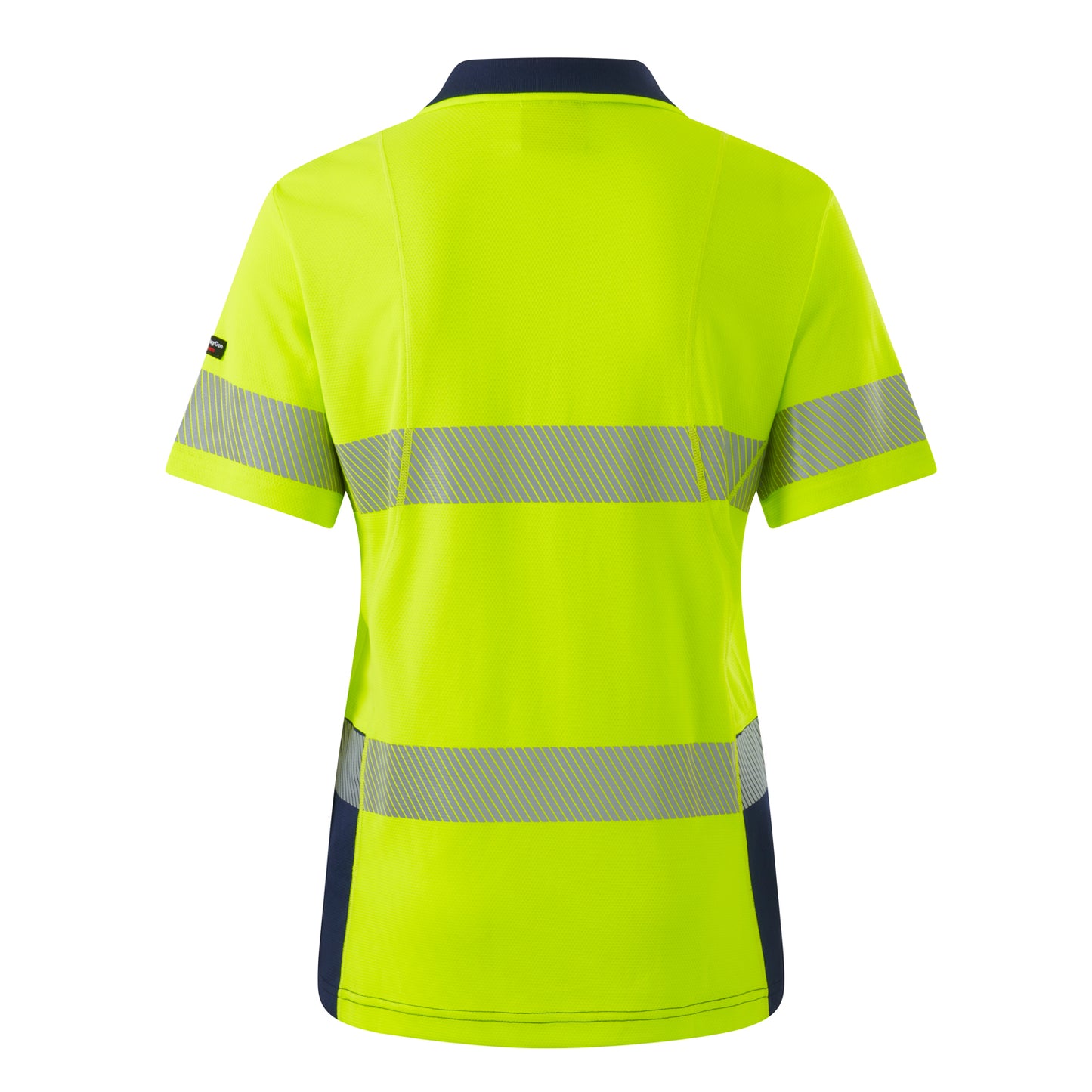 King Gee K44224 Womens Workcool Hyperfreeze Spliced Short Sleeve Polo with Segmented Tape