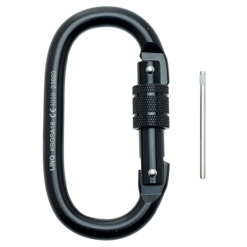 LINQ Height Safety KSGSA18 Karabiner - Screw Gate Steel Alloy 18mm