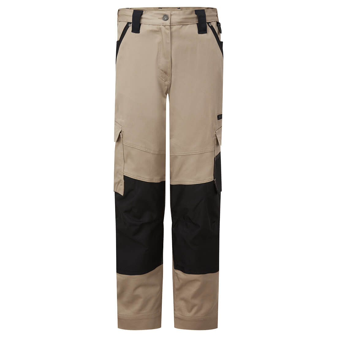 Portwest KX3 Women's Stretch Slim Fit Trade Pants in Sand