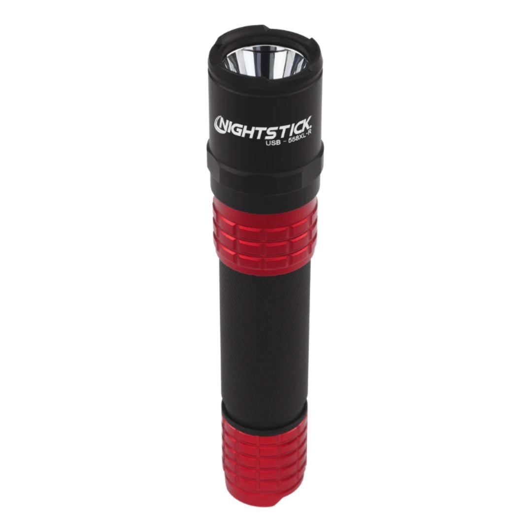 Nightstick LUSB-558XL-R USB Tactical Flashlight W/Holster - Red