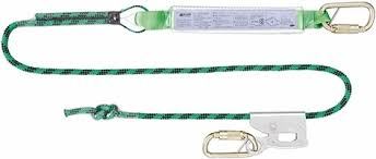 Miller M1010057 2M Single Adjustable Kernmantle Rope Lanyard w/SS TAKs