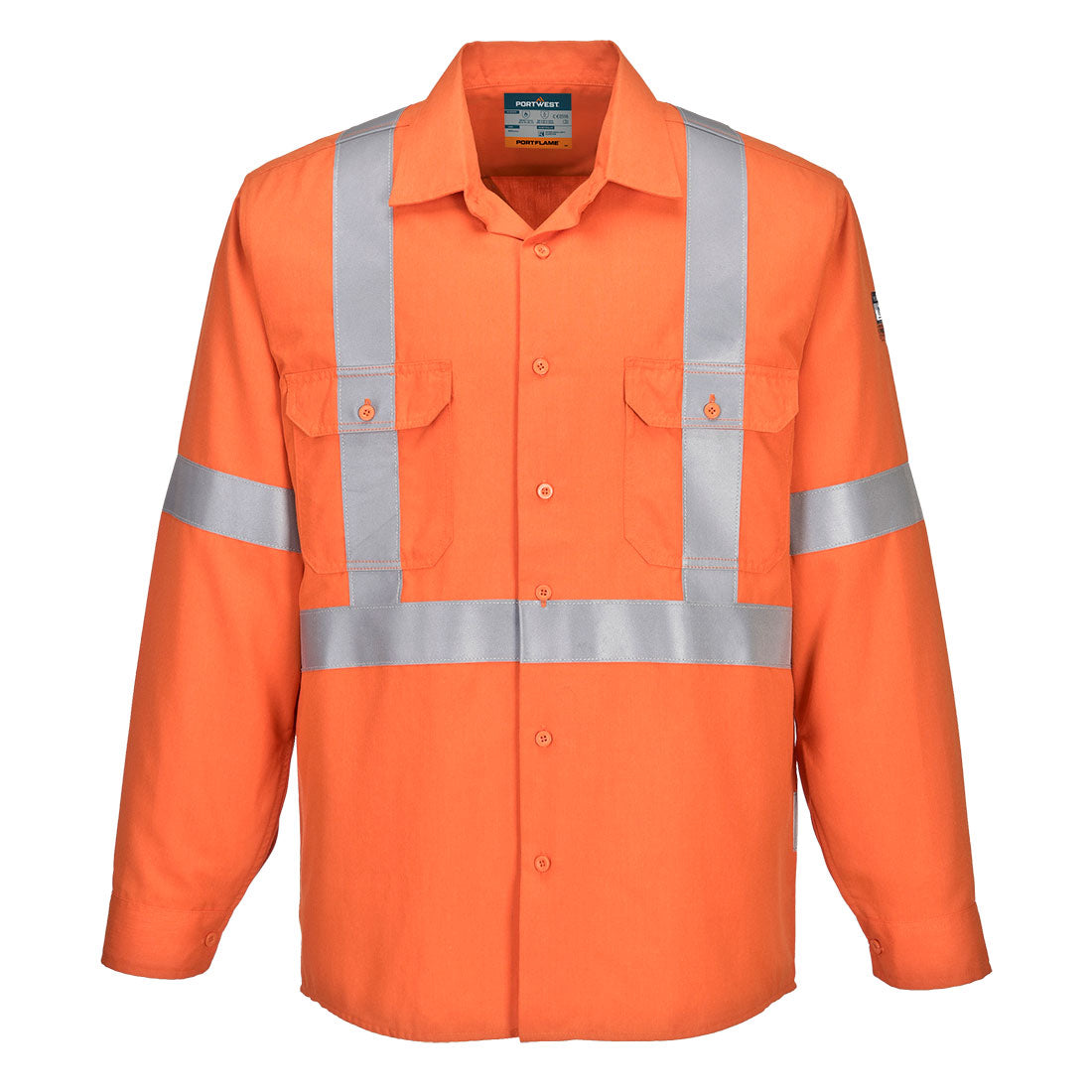 Portwest Portflame FR Class D/N X Back Shirt in Orange