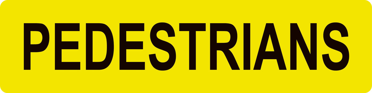Pedestrians (Text), Multi Message Sign