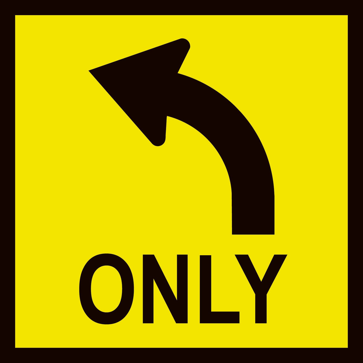 Left Turn Only, Multi Message Sign