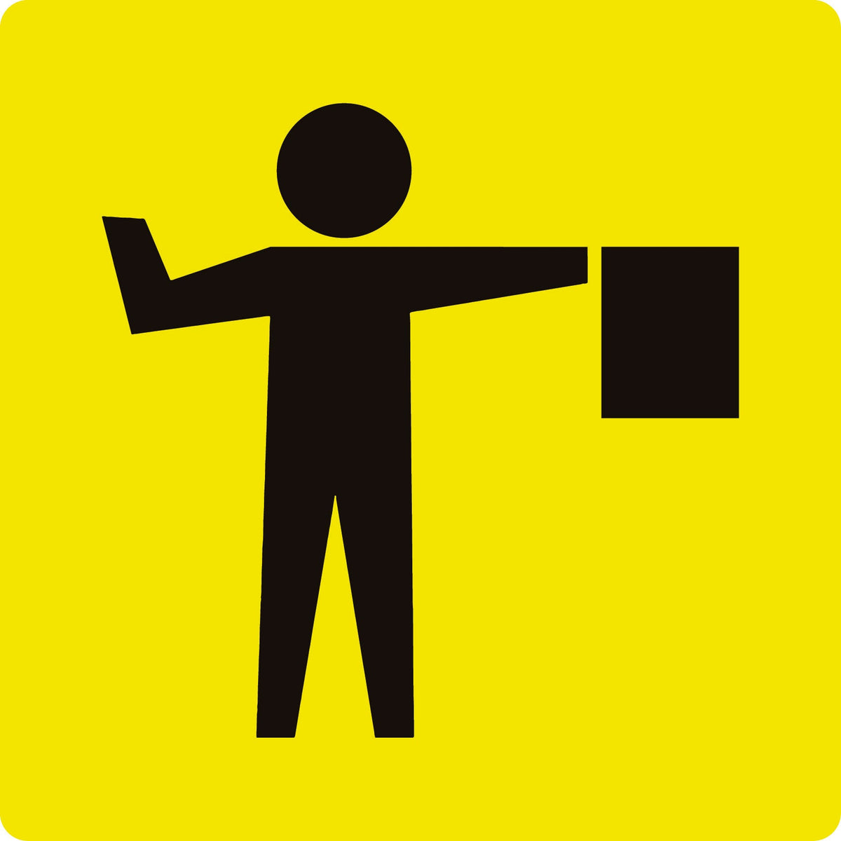 Symbolic Flagman, Multi Message , Class 1 Reflective
