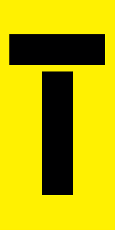 Lane Status (Lane Closed T Bar), Multi Message , Class 1 Refl. Sign