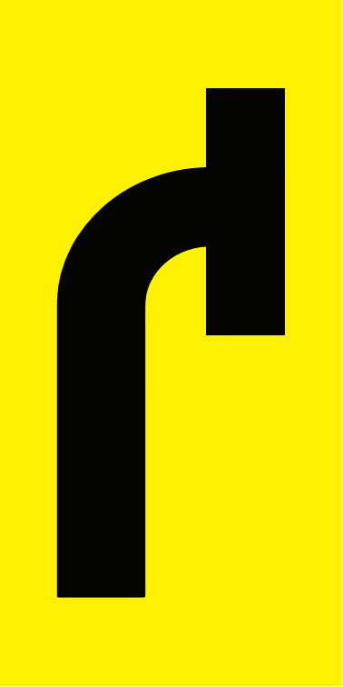 Lane Status (Right Turn Lane Closed), Multi Message , Class 1 Refl. Sign