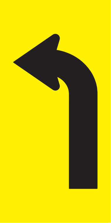 Left Curve (Symbolic), Multi Message , Class 1 Refl. Sign