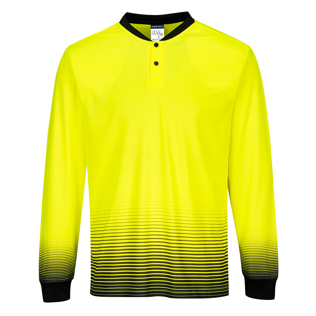 Portwest Sublimation Polo L/S in Yellow