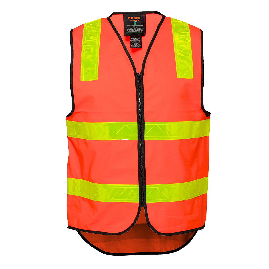 Portwest Hi-Vis Vic Roads Zipped Vest in Low