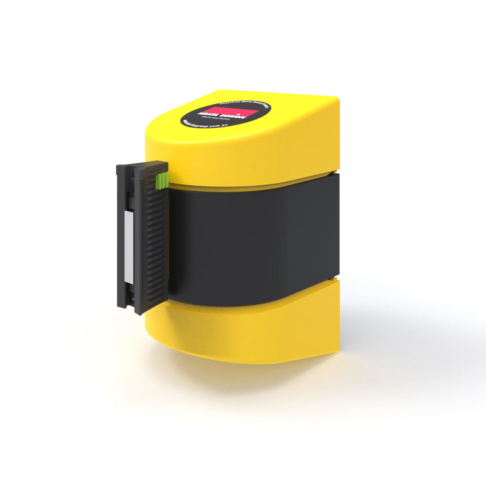 Magnetic Mount Retractable Belt Barrier 5m with SS Spring - PVC