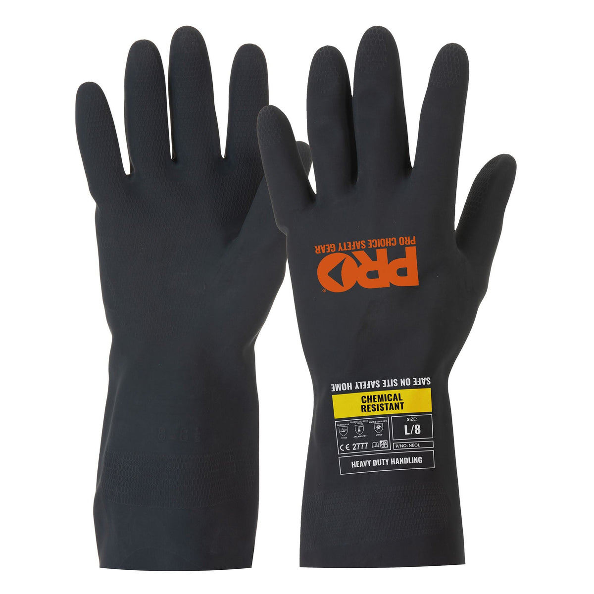 Pro Choice Safety Gear NEOG Prochem Black 30Cm Neoprene Gloves