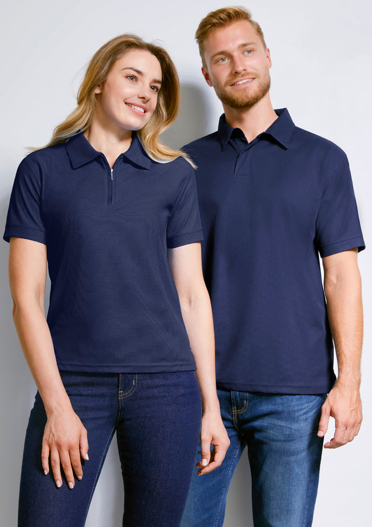 BizCollection P3325 Womens Micro Waffle Short Sleeve Polo
