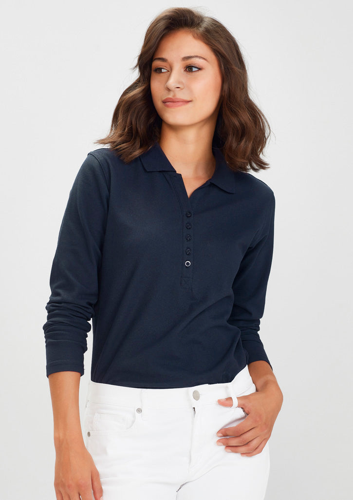 BizCollection P400LL Womens Crew Long Sleeve Polo