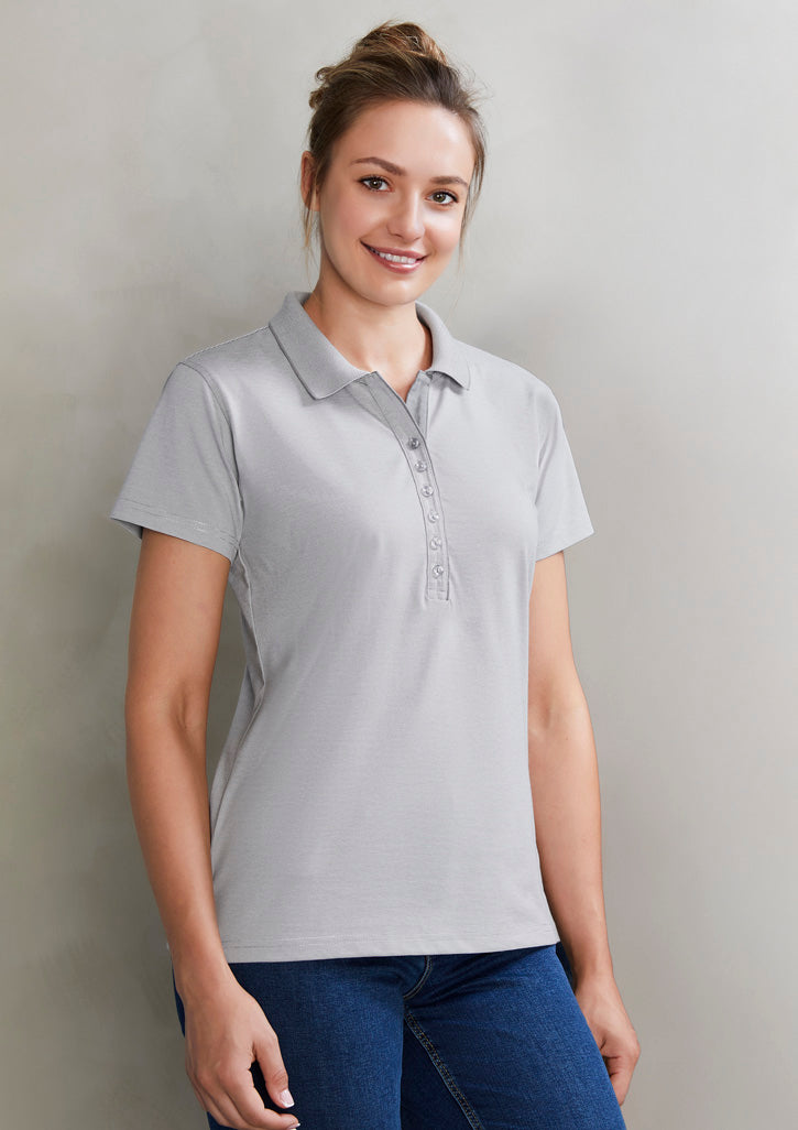 BizCollection P501LS Womens Shadow Short Sleeve Polo