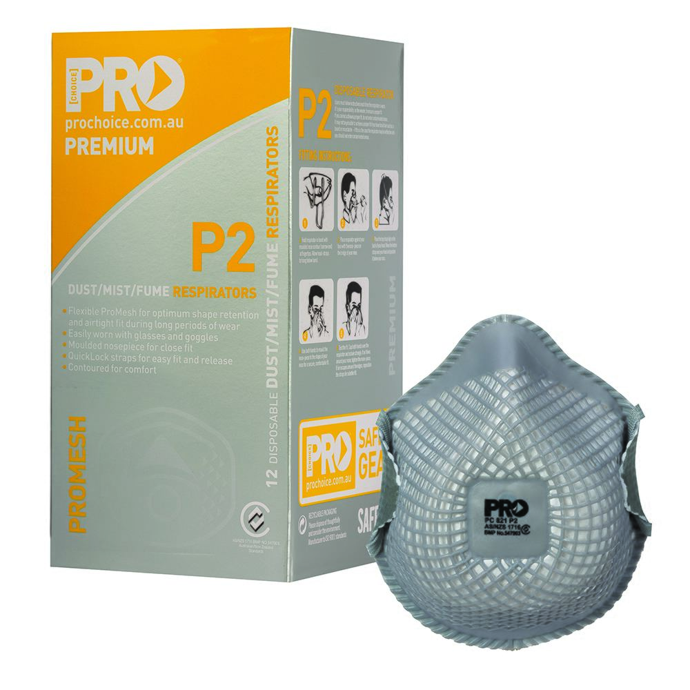 Pro Choice Safety Gear PC821 Dust Masks Promesh P2