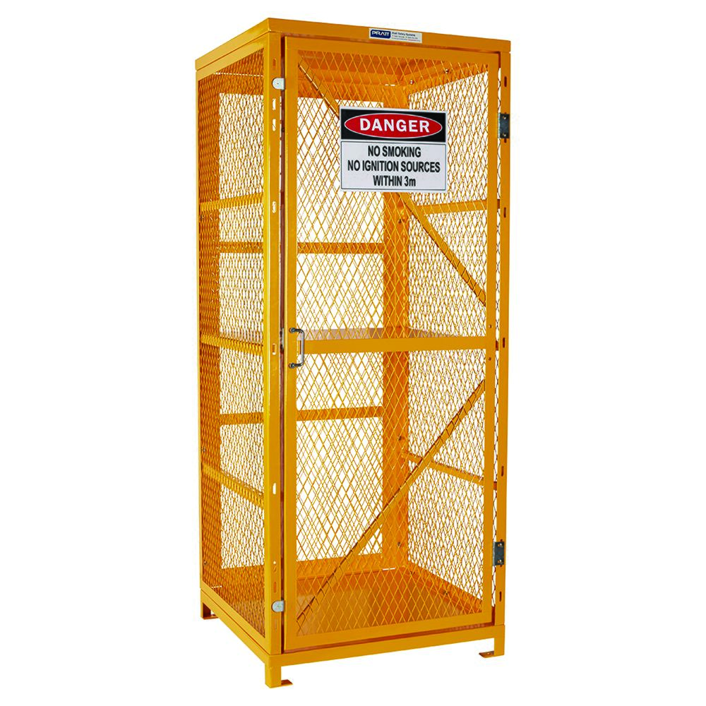 Pratt Safety PSGC8F Forklift Storage Cage. 2 Storage Levels Up To 8 Forklift Cylinders