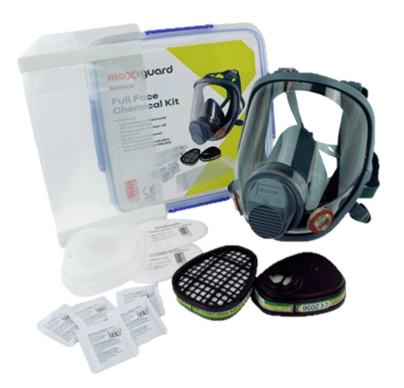 Maxisafe R680CK-M Maxiguard Full Face Respirator Chemical Kit