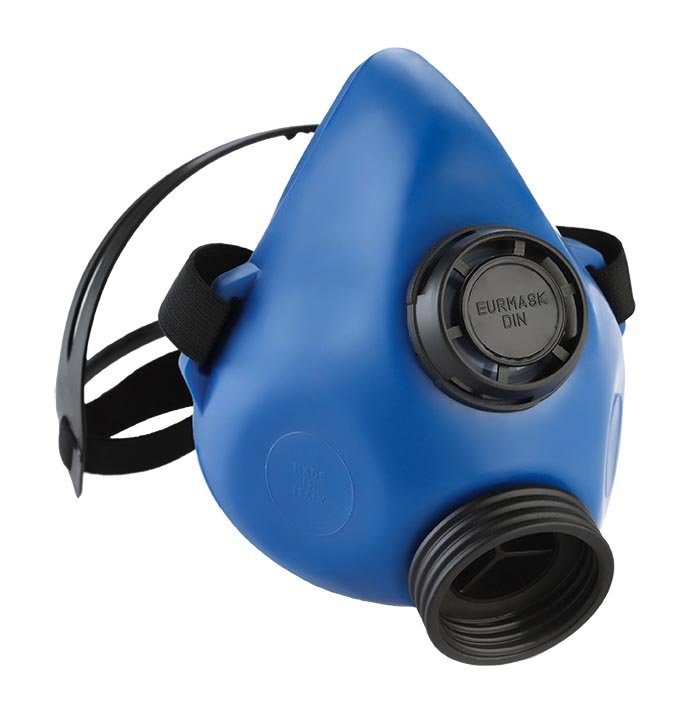 CleanAIR R700500 CA-5 Half-mask TPE respirator with DIN thread, single filter