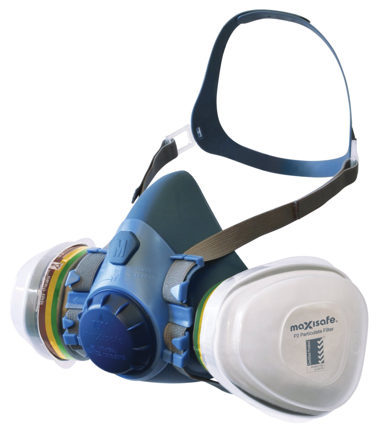 Maxisafe R7500C MaxiGuard Half Mask Silicone Chemical Kit (Blister Pack)