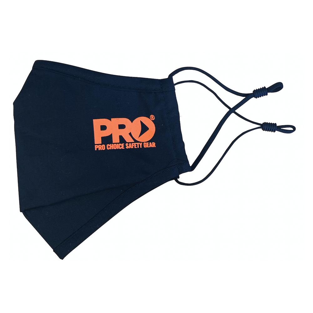 Pro Choice Safety Gear Reusable 3 Layer Face Mask With Adjustable Ear Loops