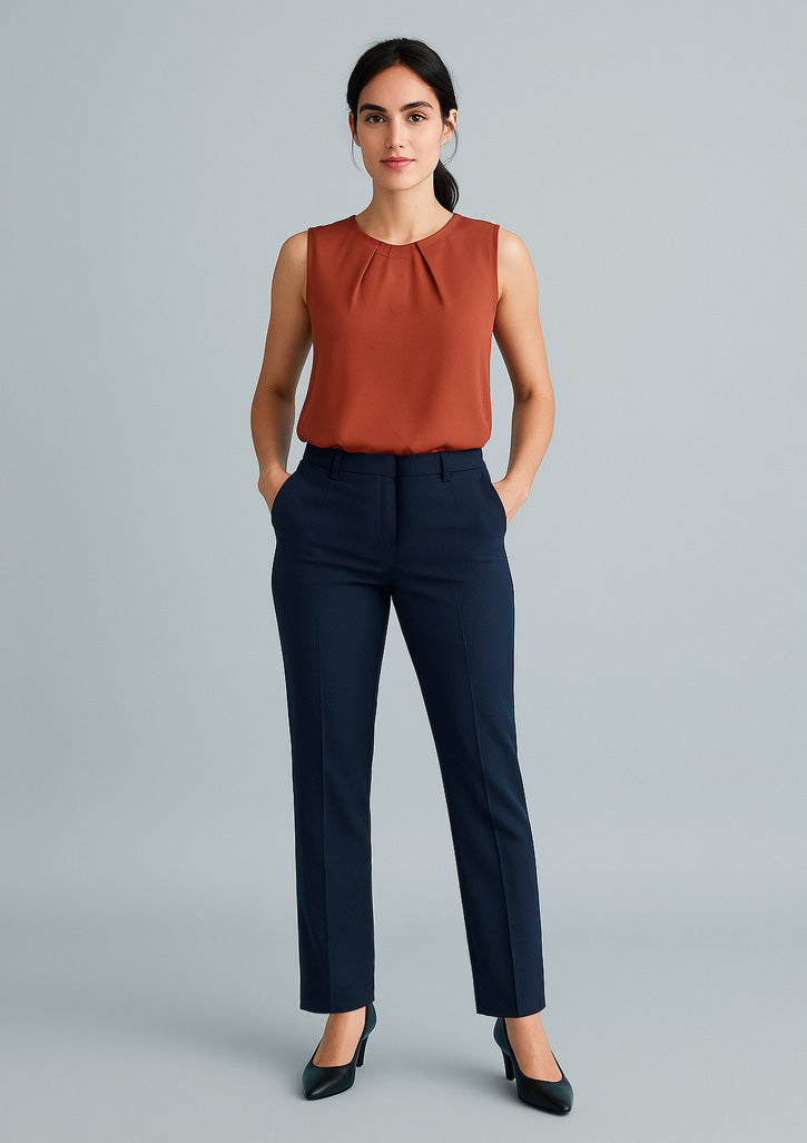BizCorporate RGP315L Womens Cool Stretch Tapered Leg Adjustable Waist Pant