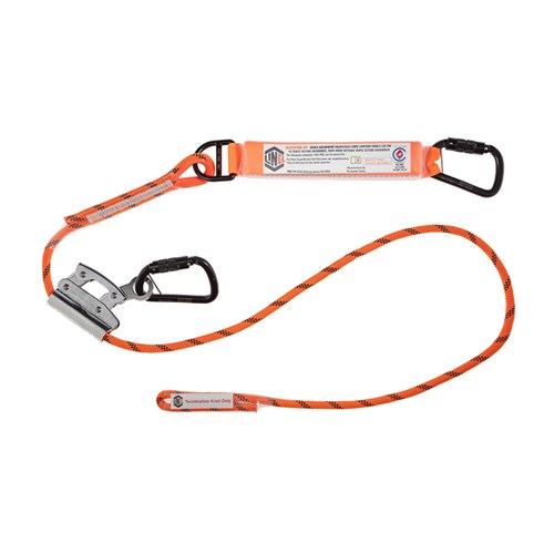LINQ Height Safety RLA1KTRG-KT 2M Shock Absorb Adj. Rope Lan 1 X Triple Action Karabiner, 1 X Rope Grab To Tri Act Kara