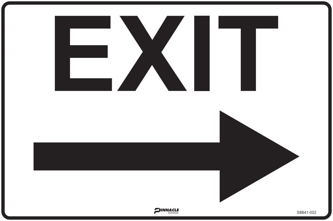 Exit, Right Arrow Sign