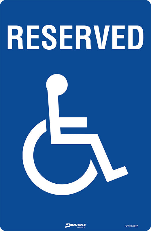 Reserved (Disabled Picto) Sign