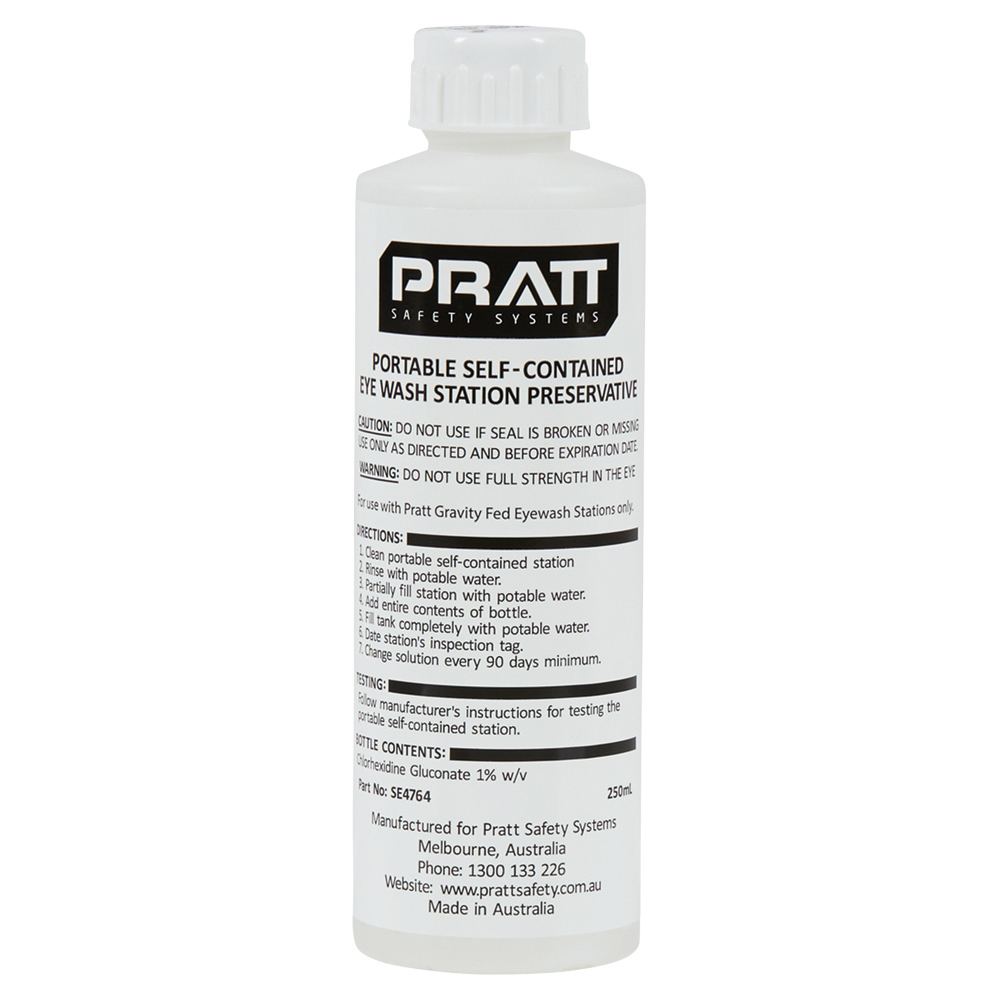 Pratt Safety SE4764 Water Preservative Solution 4 X 250ML Bottles