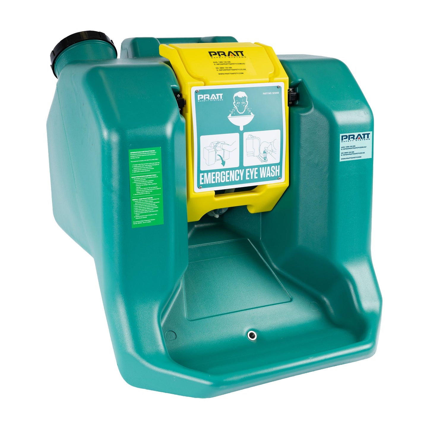 Pratt Safety Portable Gravity Fed Eye Wash Unit. 55L