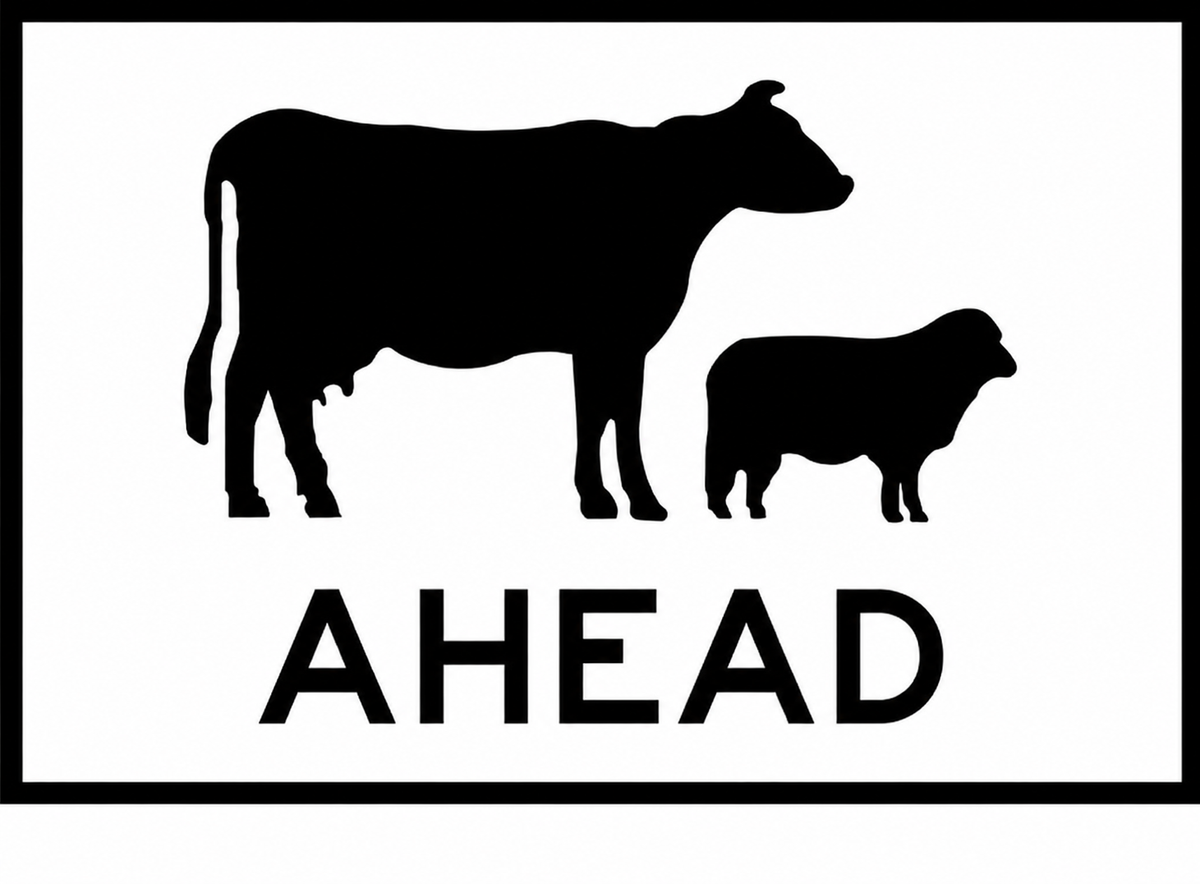 Road Work Ahead (PORTRAIT), 1200 x 900 Boxed Edge Sign