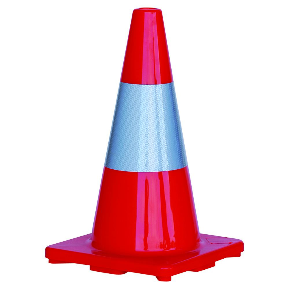 Pro Choice Safety Gear Orange PVC Traffic Cone / Reflective Tape 450mm