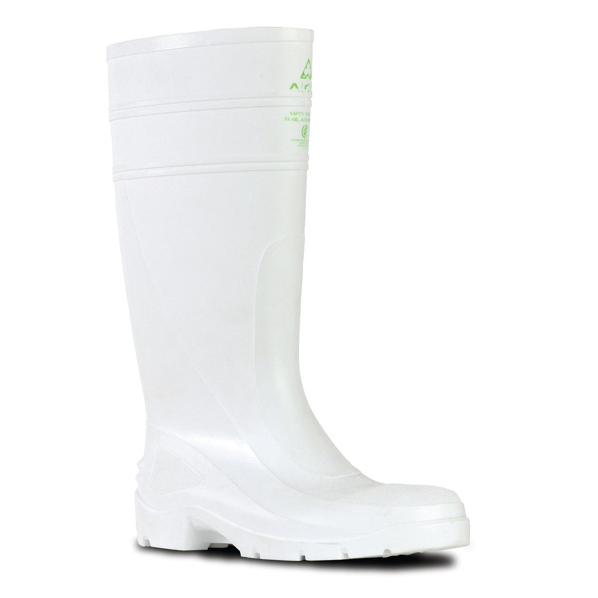 UTILITY- WHITE/WHITE 400 PVC SAFETY GUMBOOT
