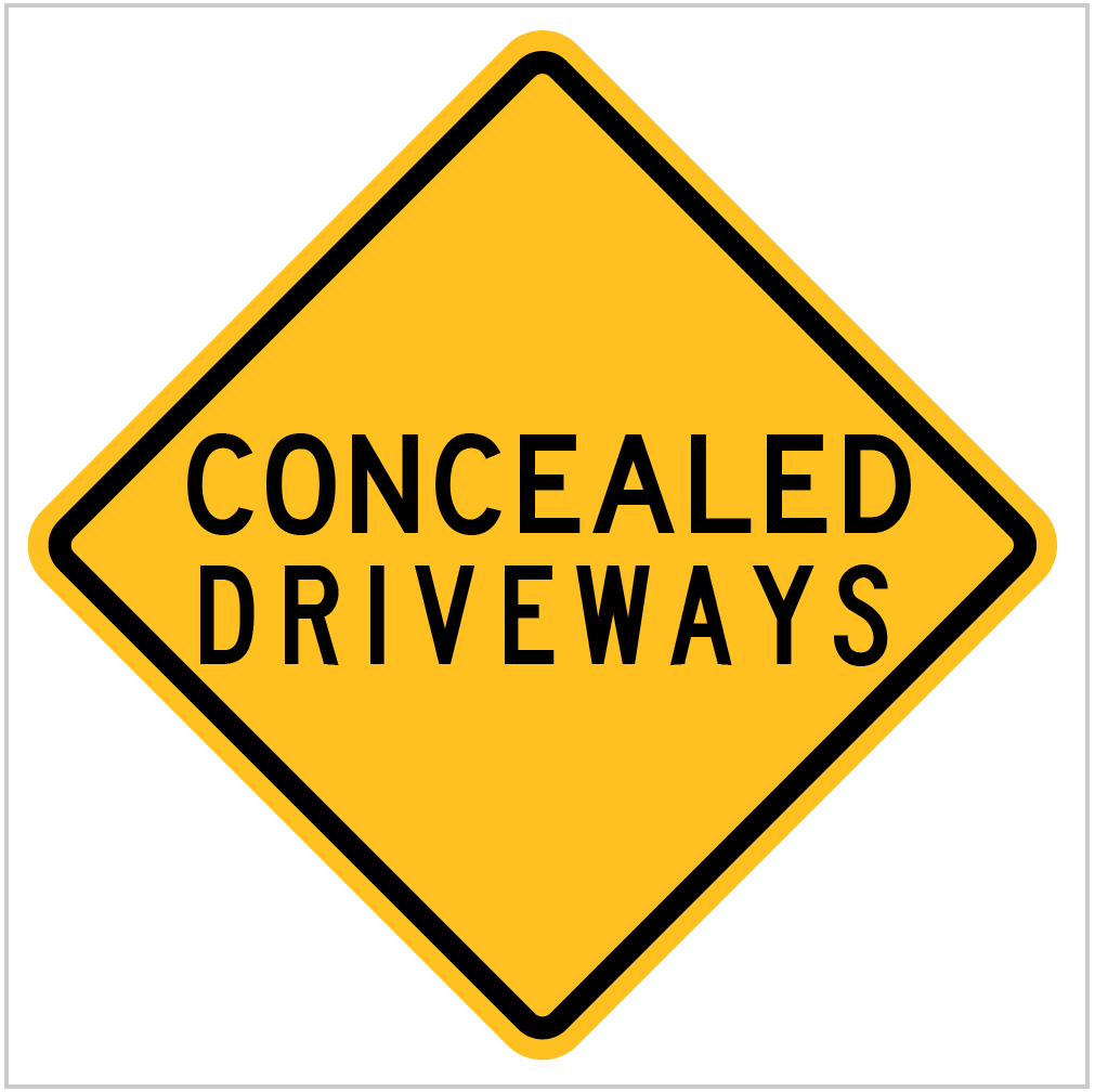 Bus Entering Sign