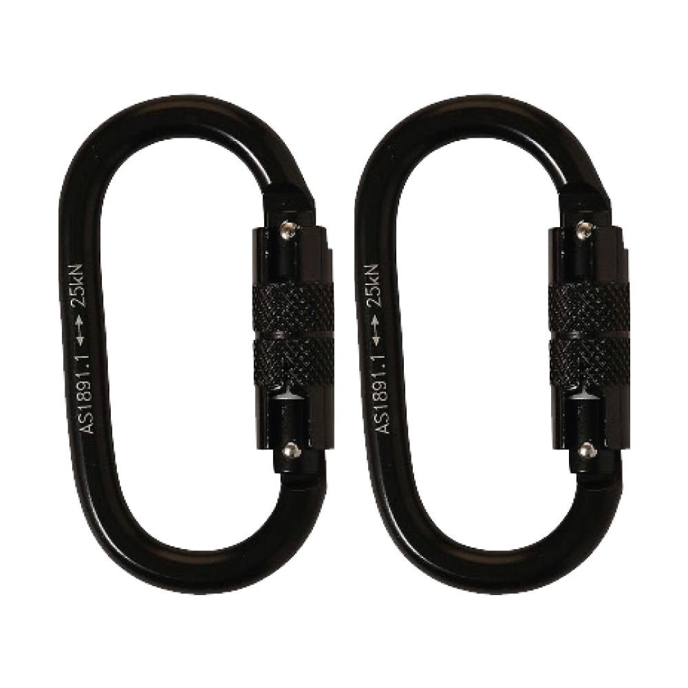 LINQ Height Safety Elite Single Leg Elasticated Lanyard With Hardware KD X2