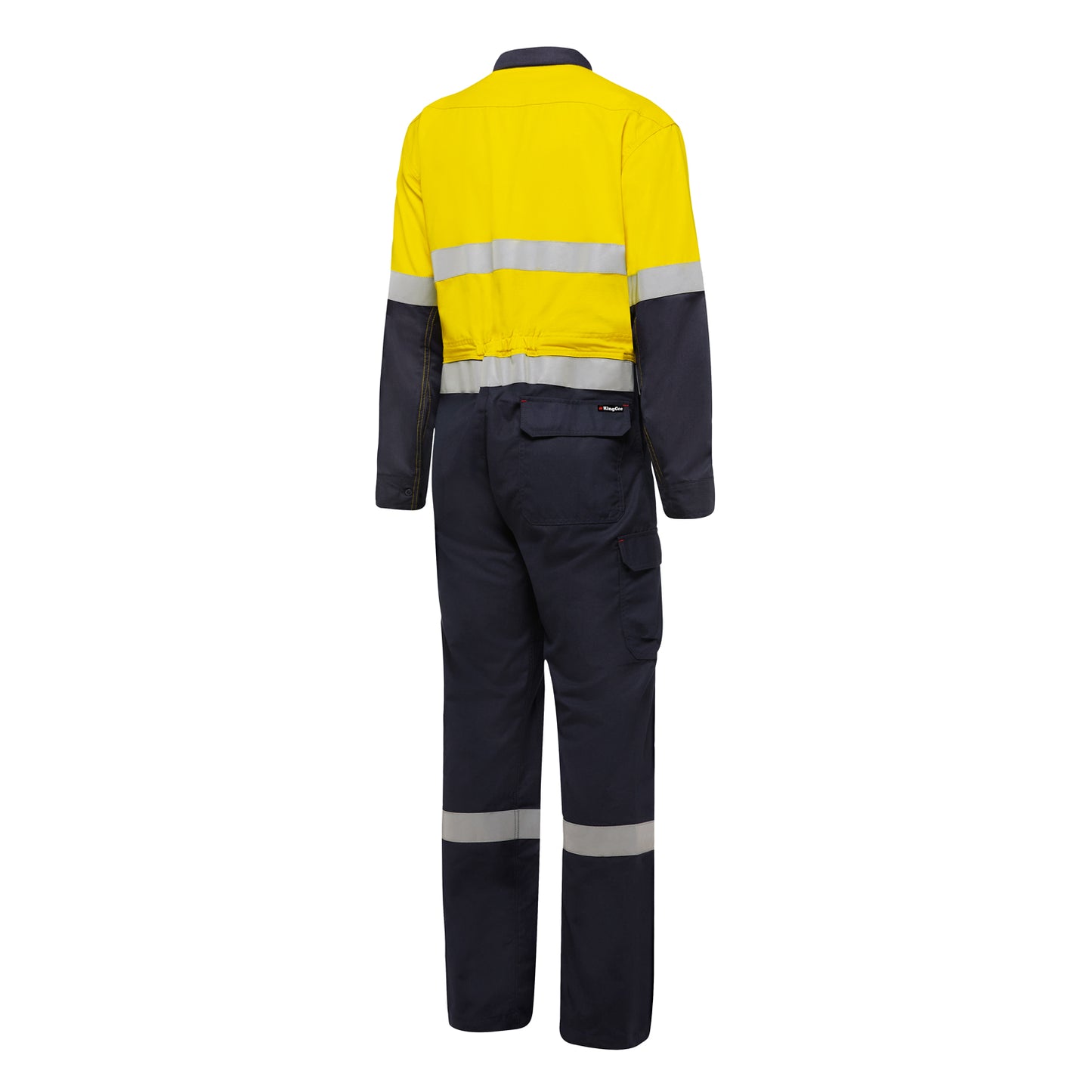 King Gee Y00055 ShieldTec FR Hi Vis Two Tone Coverall With FR Tape PPE2