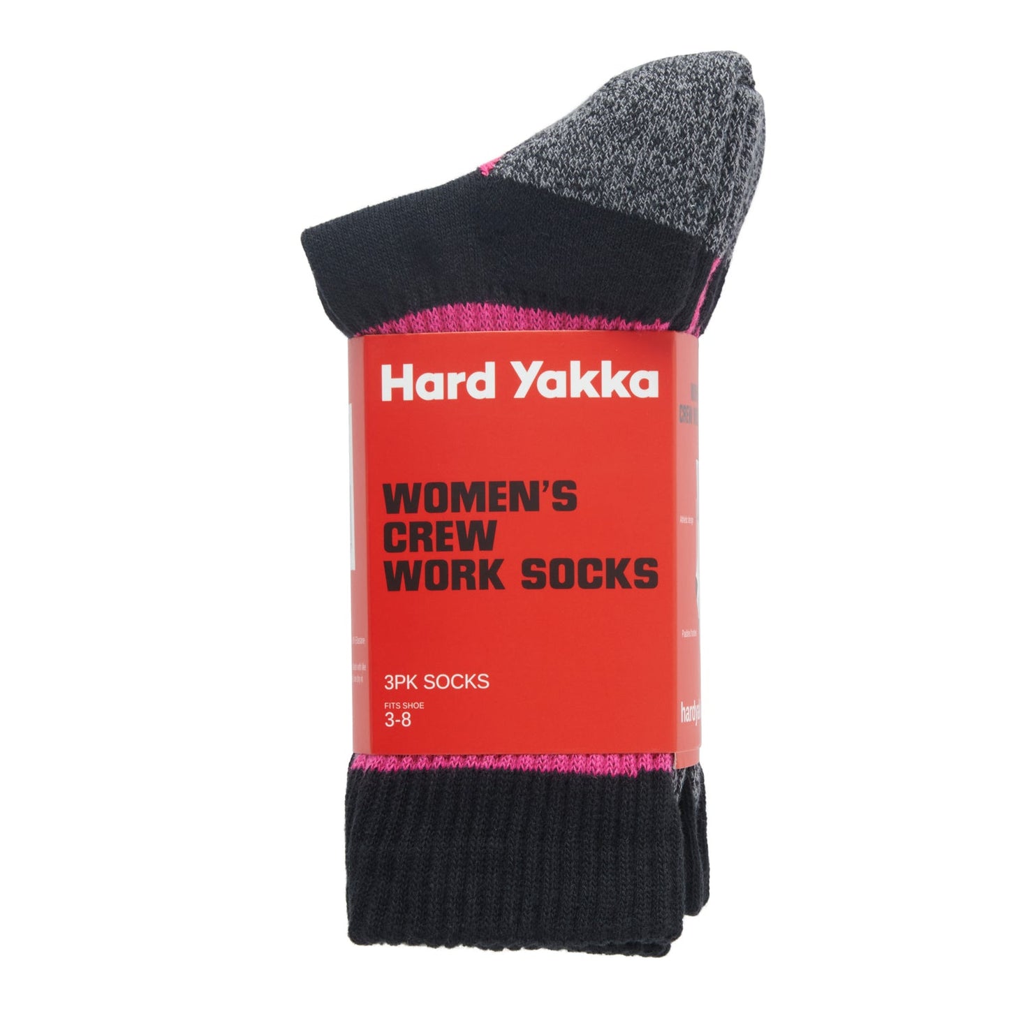 Hard Yakka Y08606 Women's 3Pk Crew Sock
